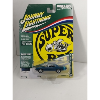 Johnny Lightning 1:64 Dodge Coronet Super Bee 1970 dark blue